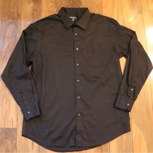 George Black Men's Long-Sleeve Button-Up Dress Shirt
